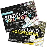 DENKRIESEN - Stadt Land VOLLPFOSTEN - A4-Doppelpack - KREATIVE Stadt Land...